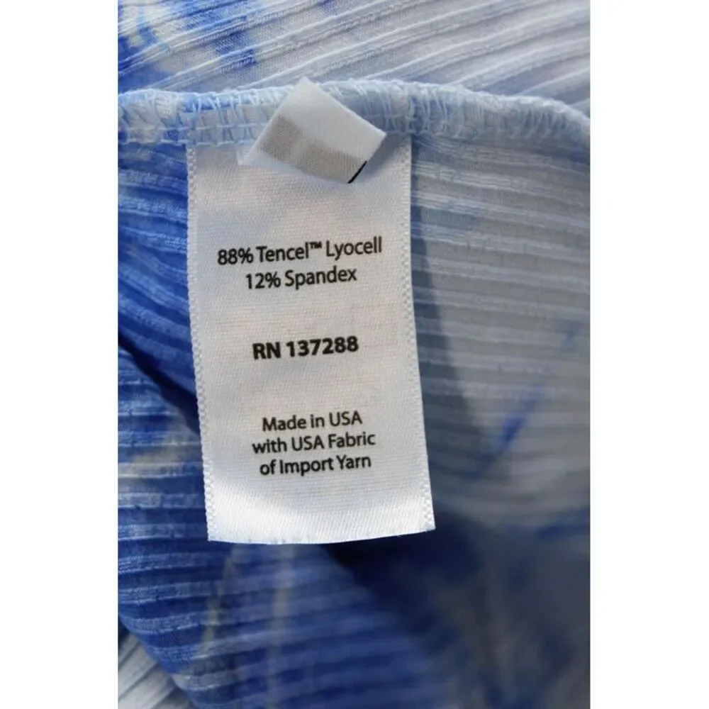 Year Of Ours Womens Textured Elastic Waist Tie Dye Skort Blue Size L